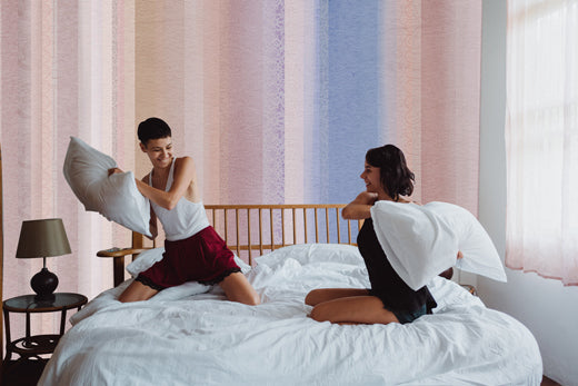 colorful strips aesthetic wallpaper for bedroom