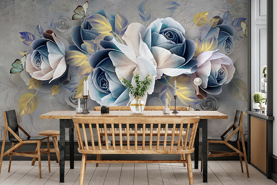 Blue Mural Wallpapers  Pastel & Dark Blue Wall Murals for Wall Decal