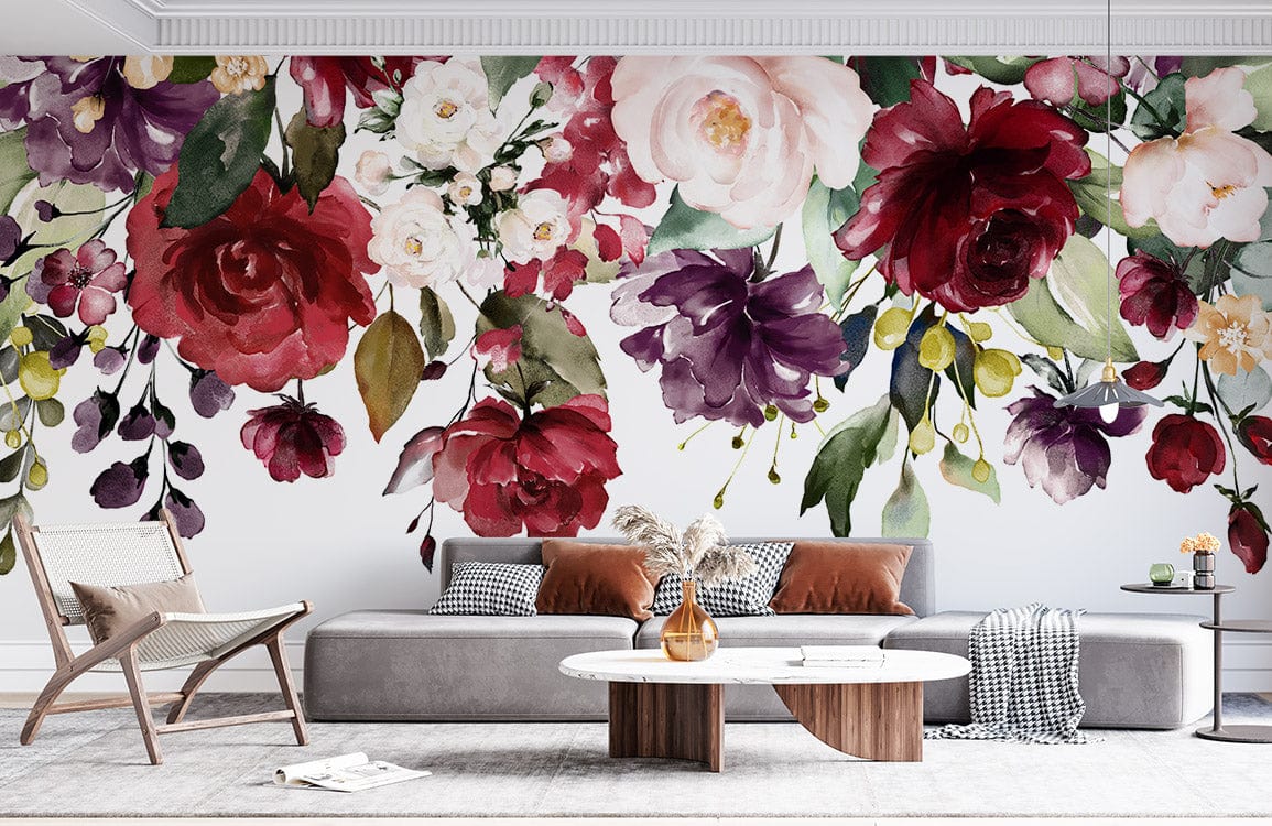 Floral mural store