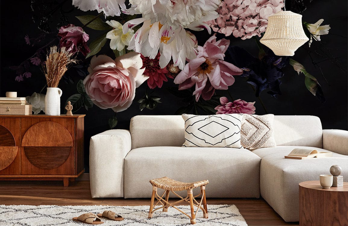 floral pattern wallpaper mural