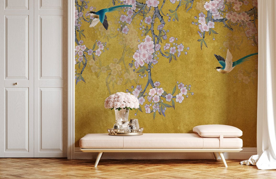 Blossoms Afront Wall Mural Wallpaper | Flower Wallpaper UK