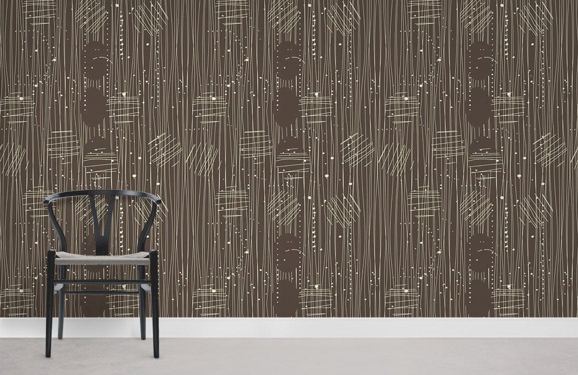 Abstract Pattern Mural Wallpaper Room