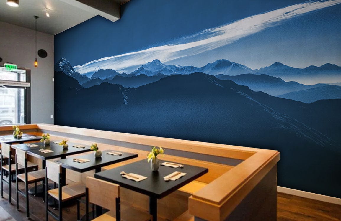 grand mountain groups wallpaper mural restaurant design