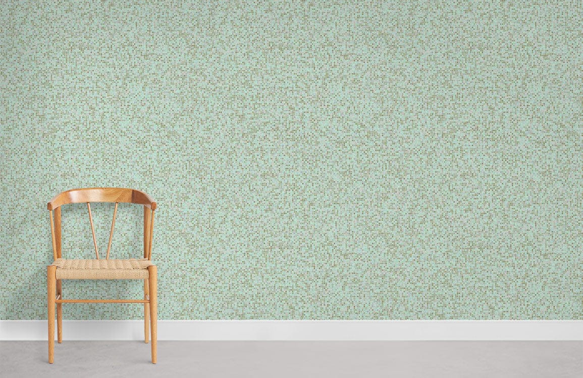 Green Mosaic ll Wallpaper Mural Room