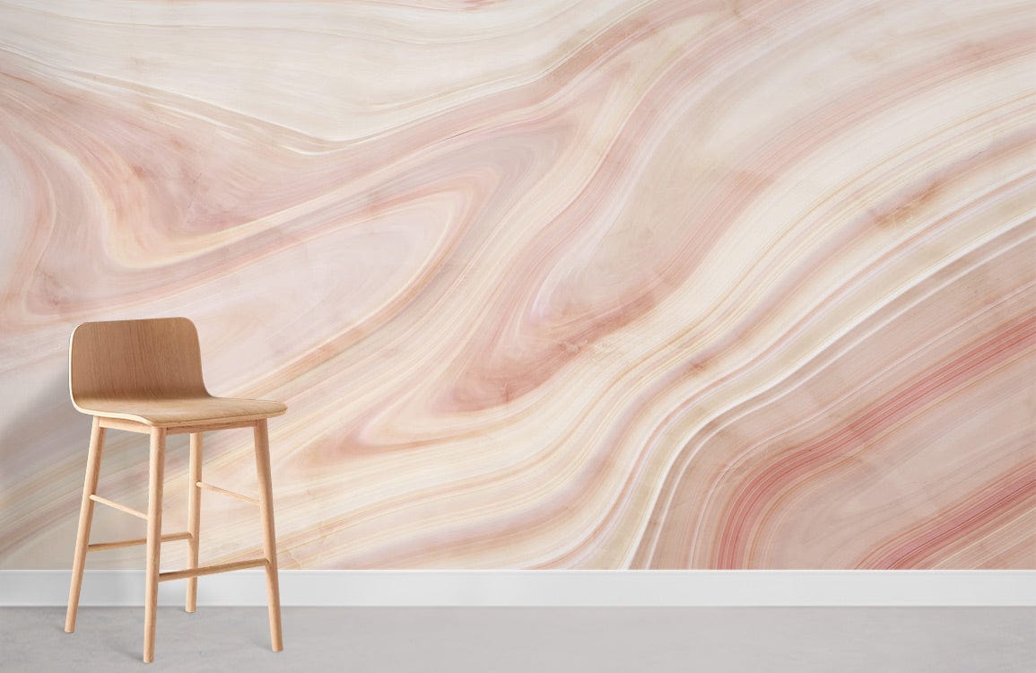 Light Pink Marble Wallpaper Mural Room