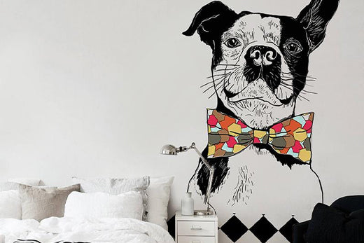 Dog Lovers: 10 Lovable Dog Wallpaper Murals to Accompany Kid’s Childhood