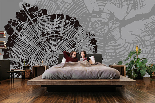 wood abstract wallpaper mural for bedroom