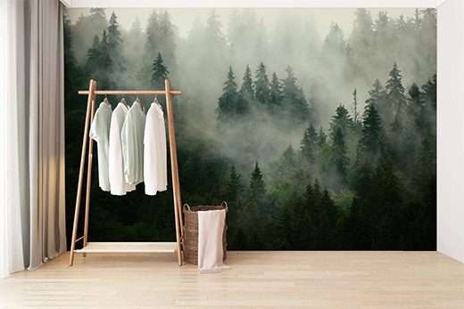 Welcome Forest to Your Home: Make Your Home Fresher with 8 Misty Forest Wallpaper Murals