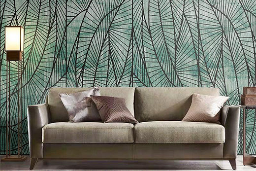 10 Abstract Leaf Wallpaper Ideas to Bring Seasons to Private Spaces