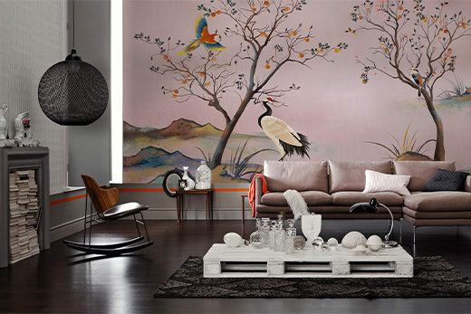 9 Graceful Crane Wallpaper Murals Bring Your Space with Freedom