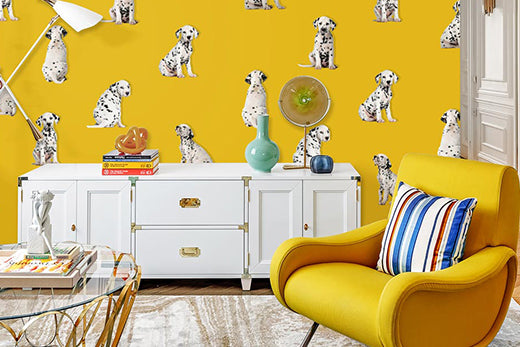 yellow dalmatian puppies animal wallpaper