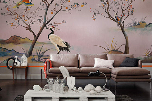 Vintage Wallpaper Ideas for An Elegant Living Room Space