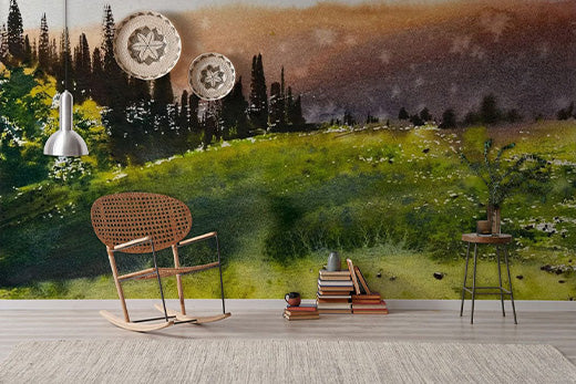 dreamy forest mural wallpaper decorates your home