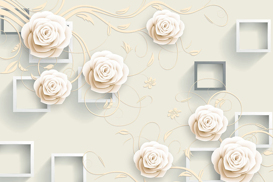 Creamy Champagne Colour Rose Wallpaper