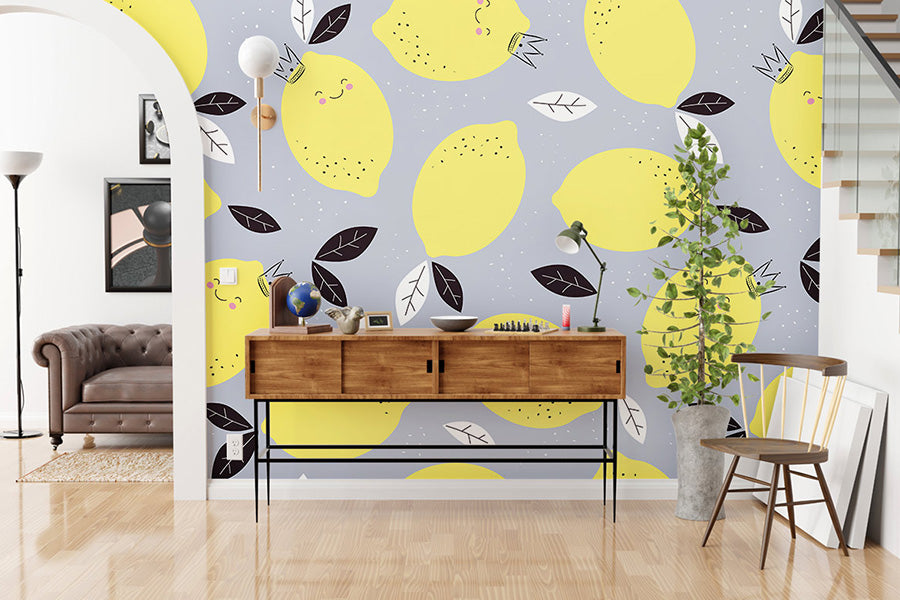 4 Fruit-printed Wallpapers That Bring Freshness to Your Room
