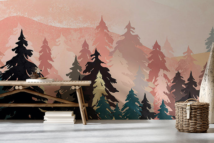 Forest Wallpaper: 6 Original Ways to Style A Room with It