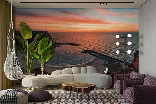 Indoor Traveling-6 Unique Ocean Seaside Wallpaper Murals