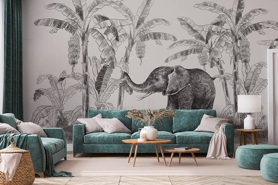Elephant Wallpaper Mural