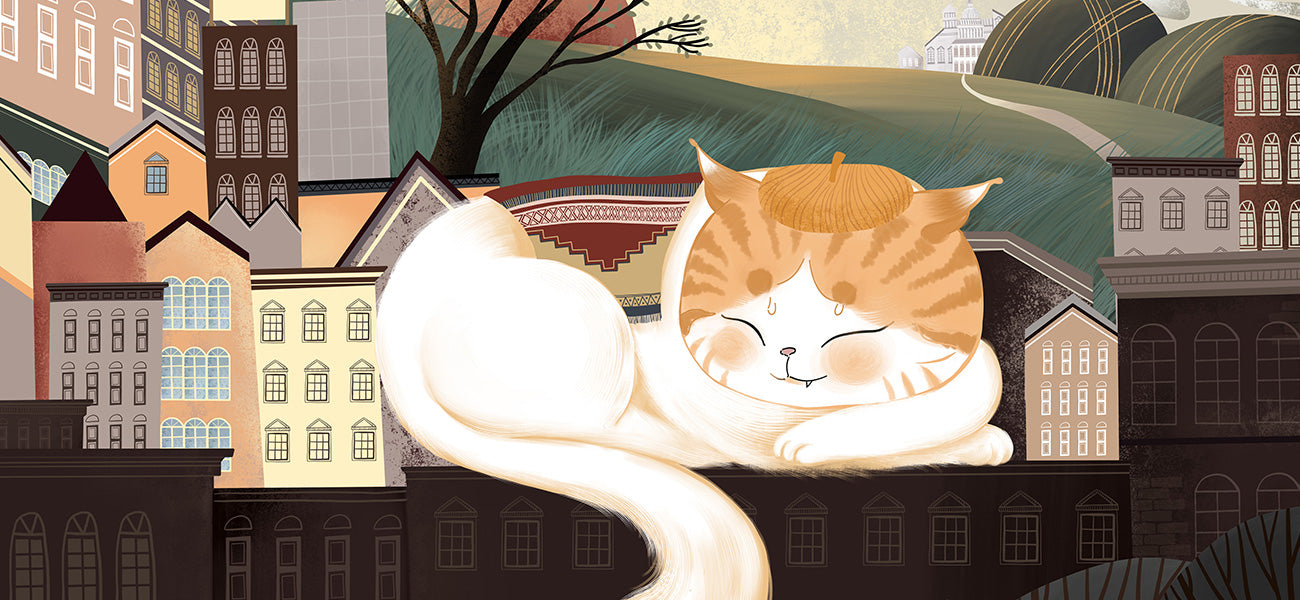 cat animal wallpaper mural room collection