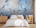 Modern Hexagonal Elegance Mural Wallpaper