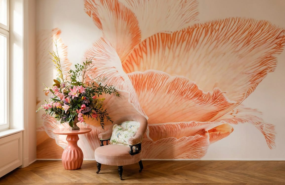 Stems & Leaves Wallpaper Mural