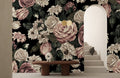 Opulent Floral Harmony Mural Wallpaper