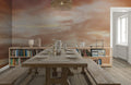 Blushed Sunset Clouds Mural Wallpaper