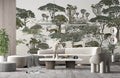 Serene Savannah Wildlife Landscape Mural Wallpaper
