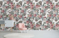 Vintage Blooms and Paisley Elegance Mural Wallpaper