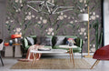 Moody Botanical Tulip Garden Wallpaper