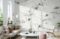 Ivory Cascade Marble Mural Wallpaper