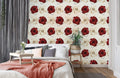 Rose Geometric Harmony Mural Wallpaper