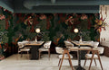 Midnight Tropical Botanical Wallpaper