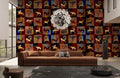 Vibrant Tribal Heritage Mosaic Mural Wallpaper
