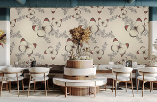 Butterfly Botanical Symphony Mural Wallpaper