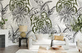 Vector Leaves Wallpaper Mural