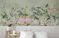 Birds & Fragrant Flowers Wallpaper Mural