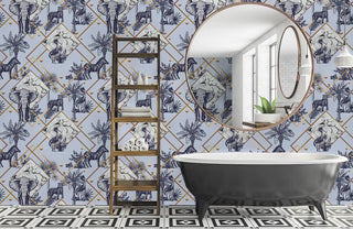 Repeat Tropical Animals Wallpaper Mural