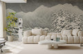 Snowy Mountain Winter Mural Wallpaper