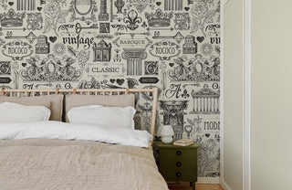 Baroque Collage Charm Mural Wallpaper