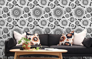 Solar Tribal Harmony Mural Wallpaper