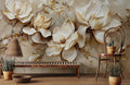 Vintage Floral Elegance Mural Wallpaper