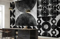 Geometric Circle Mosaic Mural Wallpaper