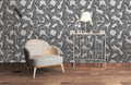 Intricate Black and White Abstract Mural Wallpaper