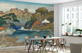 Autumn Bridge Serenity Mural Wallpaper