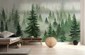 Misty Forest Escape Mural Wallpaper