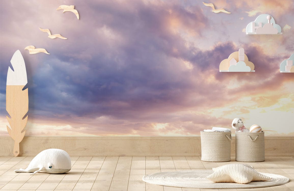Twilight Cloudscape Mural Wallpaper