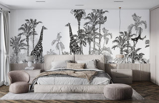 Exotic Safari Jungle Adventure Mural Wallpaper