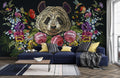Panda Embroidery Wallpaper Mural