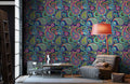 Vibrant Paisley Symphony Mural Wallpaper
